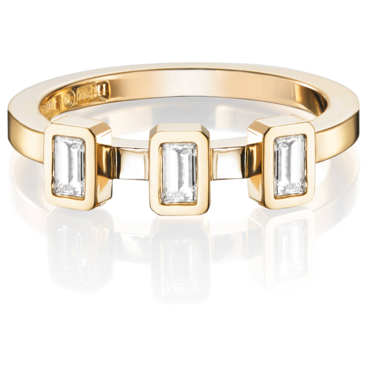 Baguette Wedding 0.30 ct diamant Ring Guld