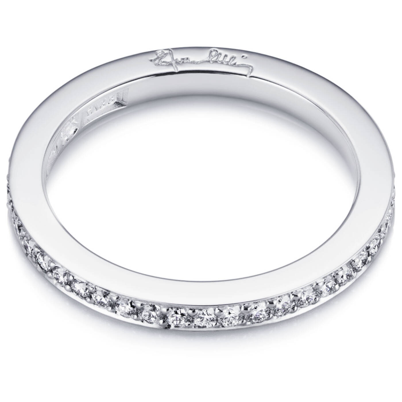 Stars & Signature Thin Ring Hvidguld