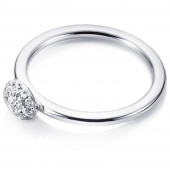 Love Bead - Diamonds Ring Hvidguld