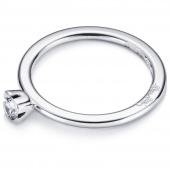 Love Bead Wedding 0.19 ct diamant Ring Hvidguld
