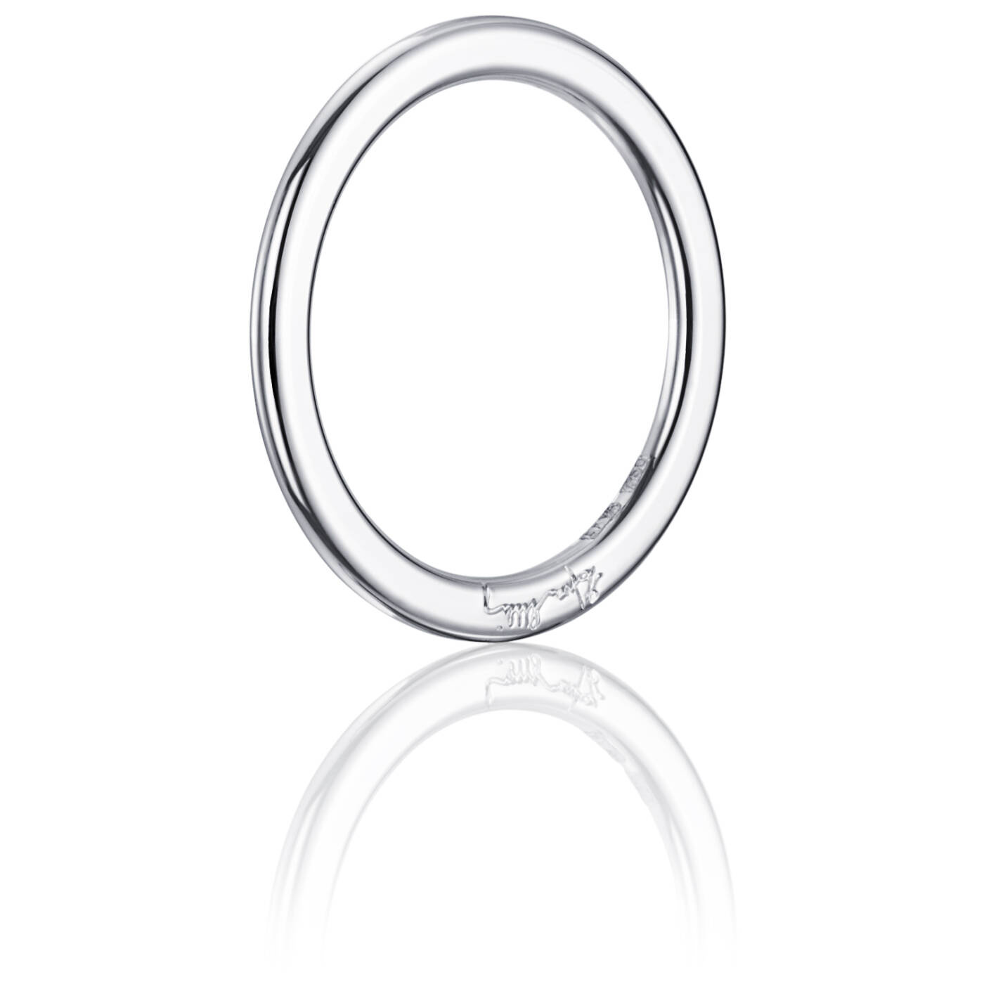 Love Bead Band Ring Hvidguld