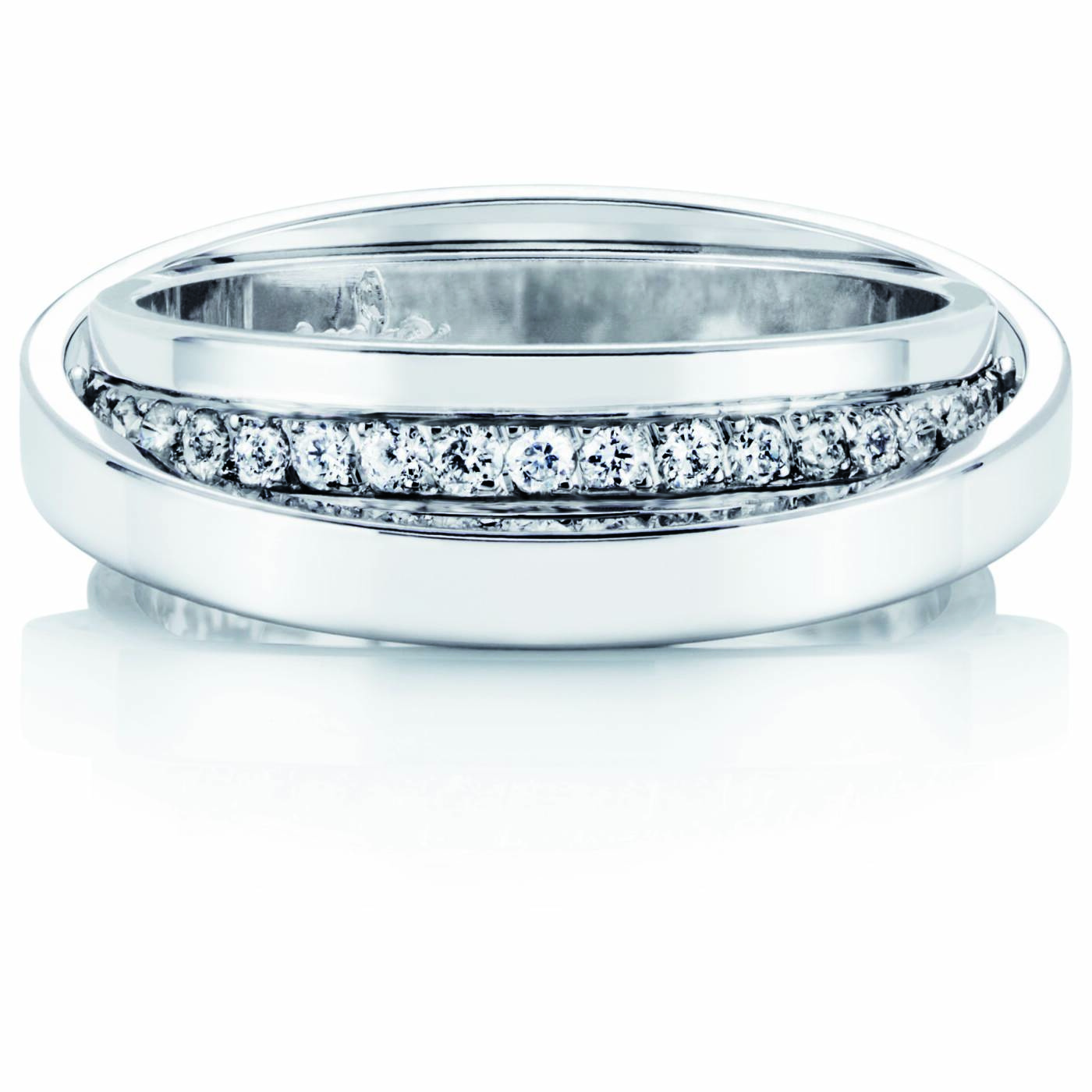 Two Of Us & Stars Ring Hvidguld