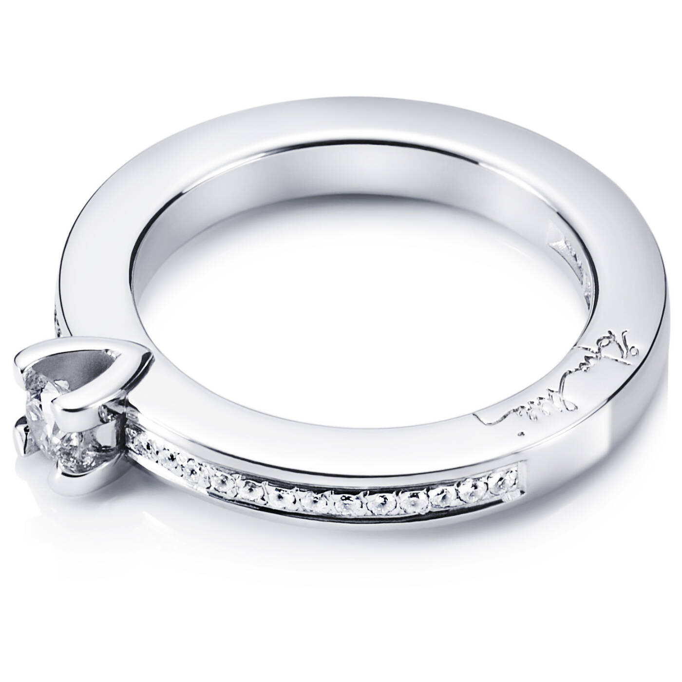 Heart To Heart 0.19 ct diamant Ring Hvidguld