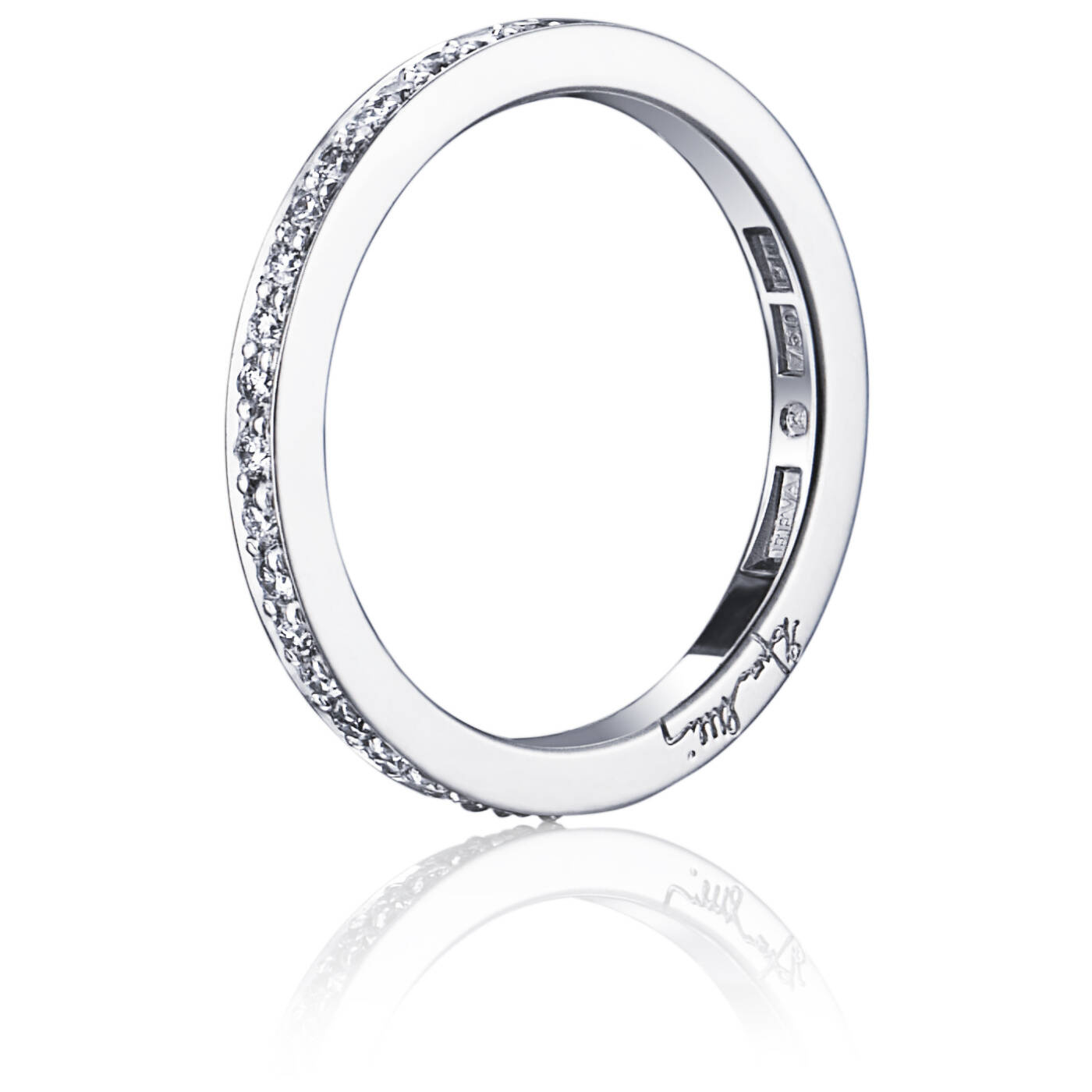 21 Stars & Signature Thin Ring Hvidguld