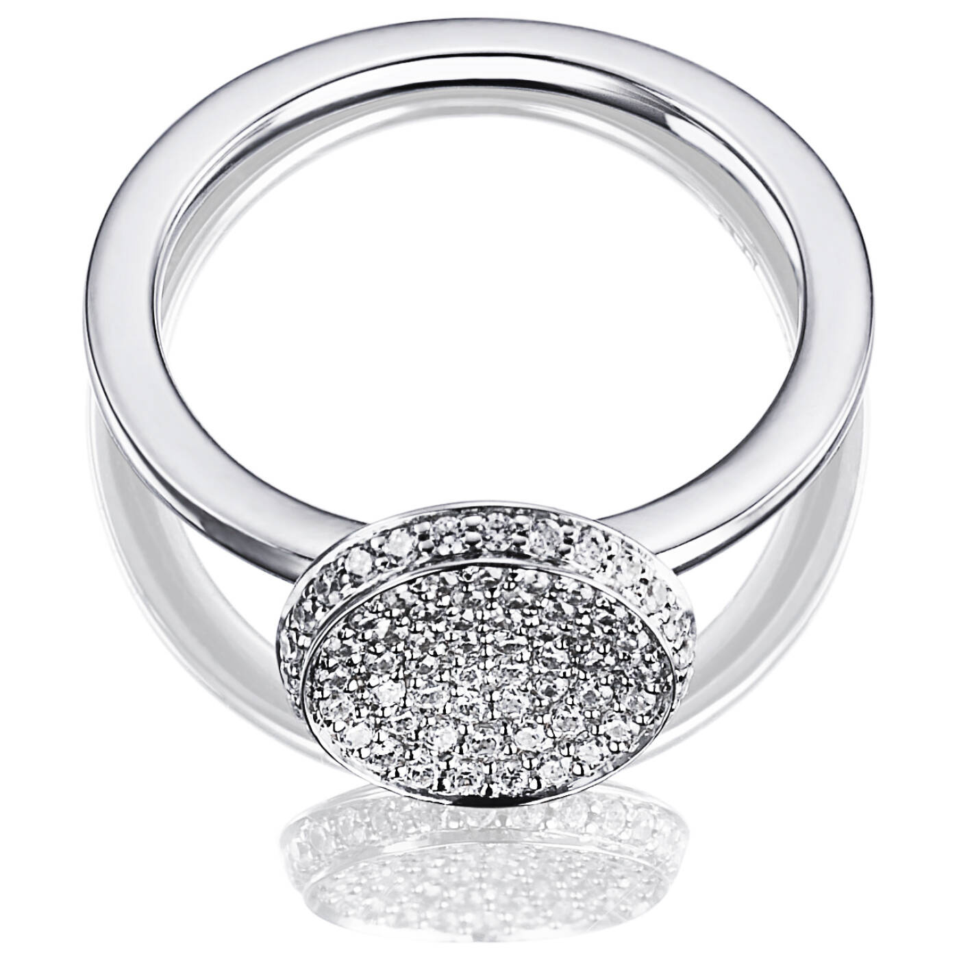 Love Bowl Ring Hvidguld