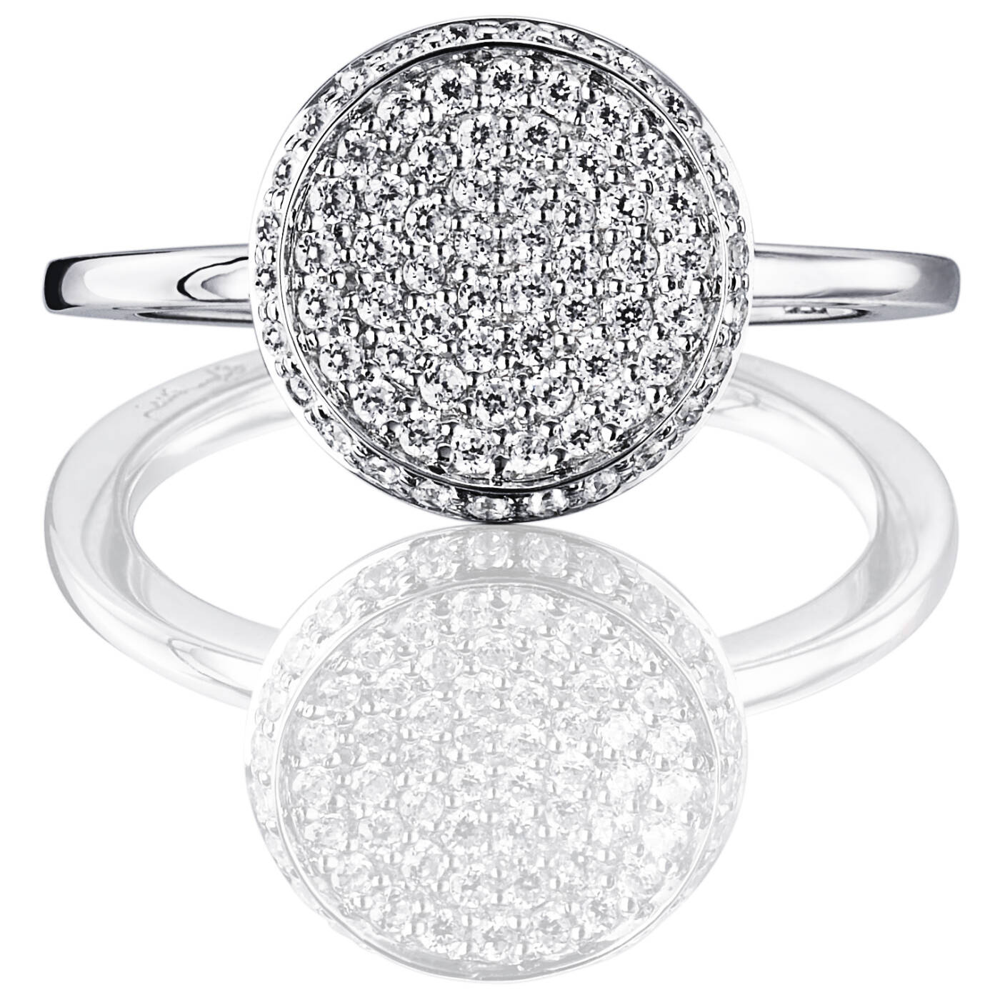 Love Bowl Ring Hvidguld