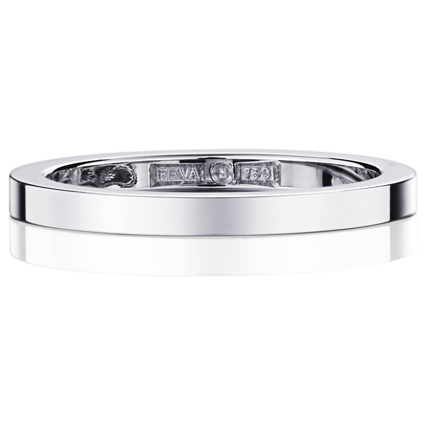 Plain & Signature Thin Ring Hvidguld