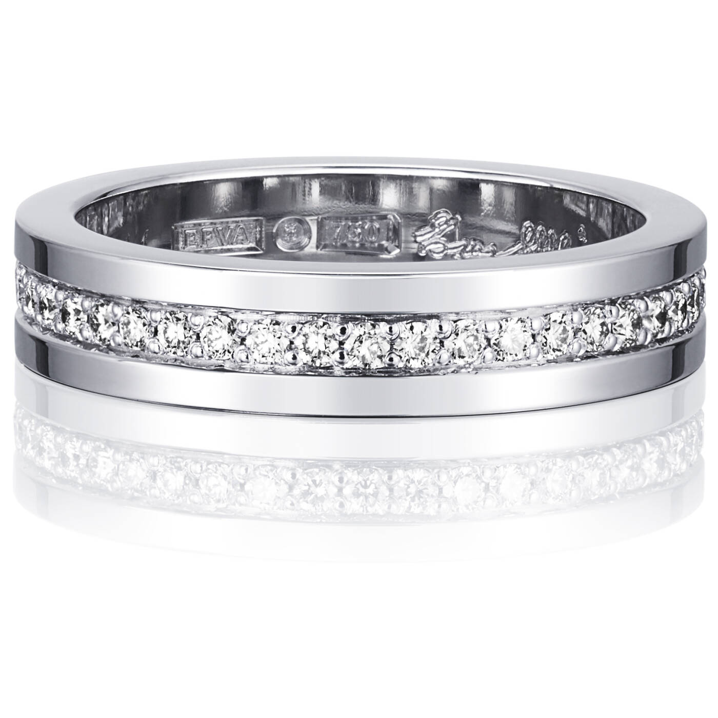 4½ & Stars Ring Hvidguld