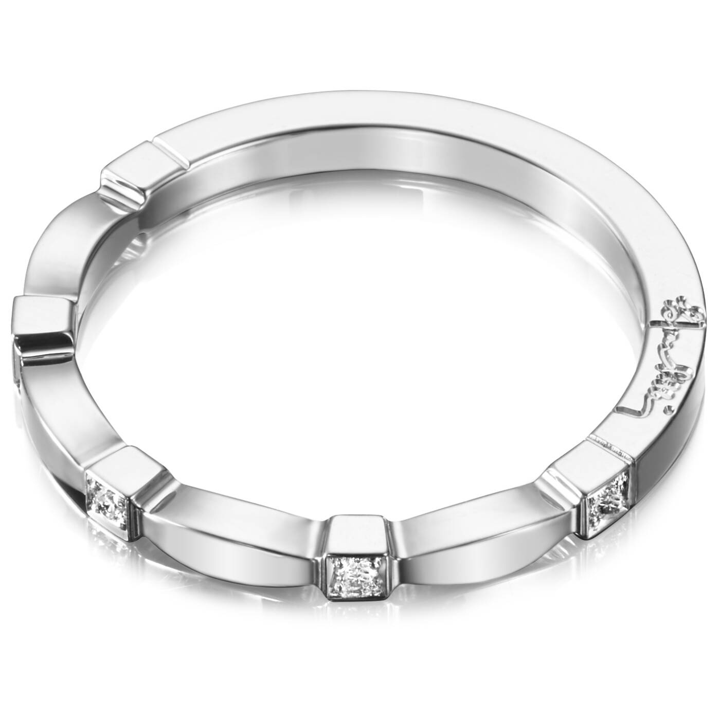 Forget Me Not Thin Ring Hvidguld