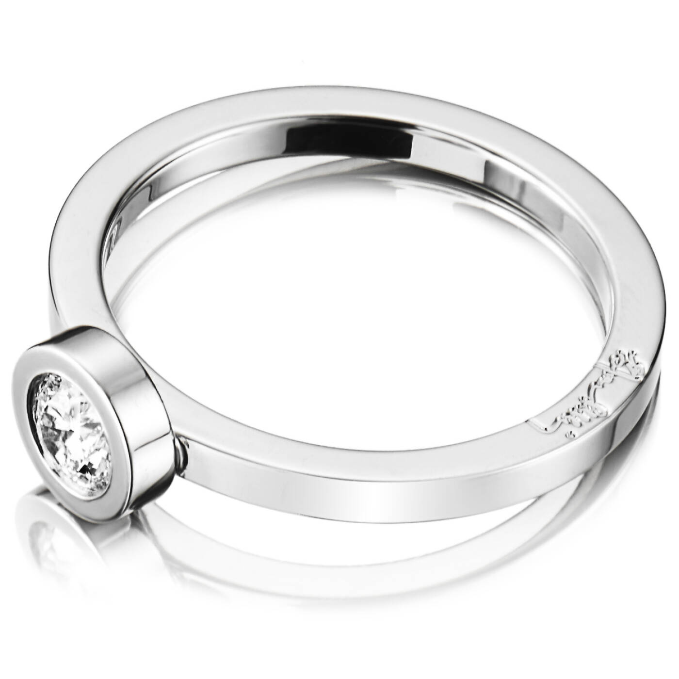 The Wedding Thin 0.30 ct diamant Ring Hvidguld