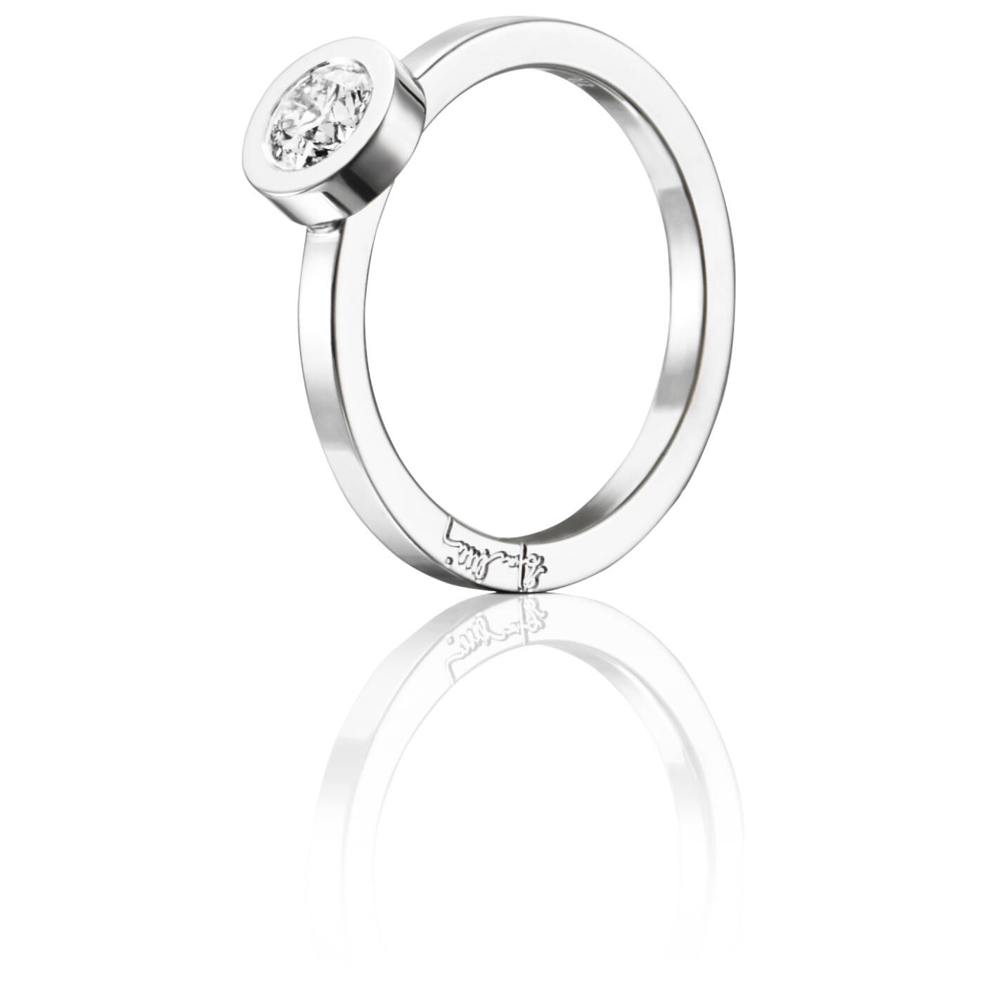 The Wedding Thin 0.40 ct diamant Ring Hvidguld