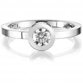The Wedding Thin 0.40 ct diamant Ring Hvidguld
