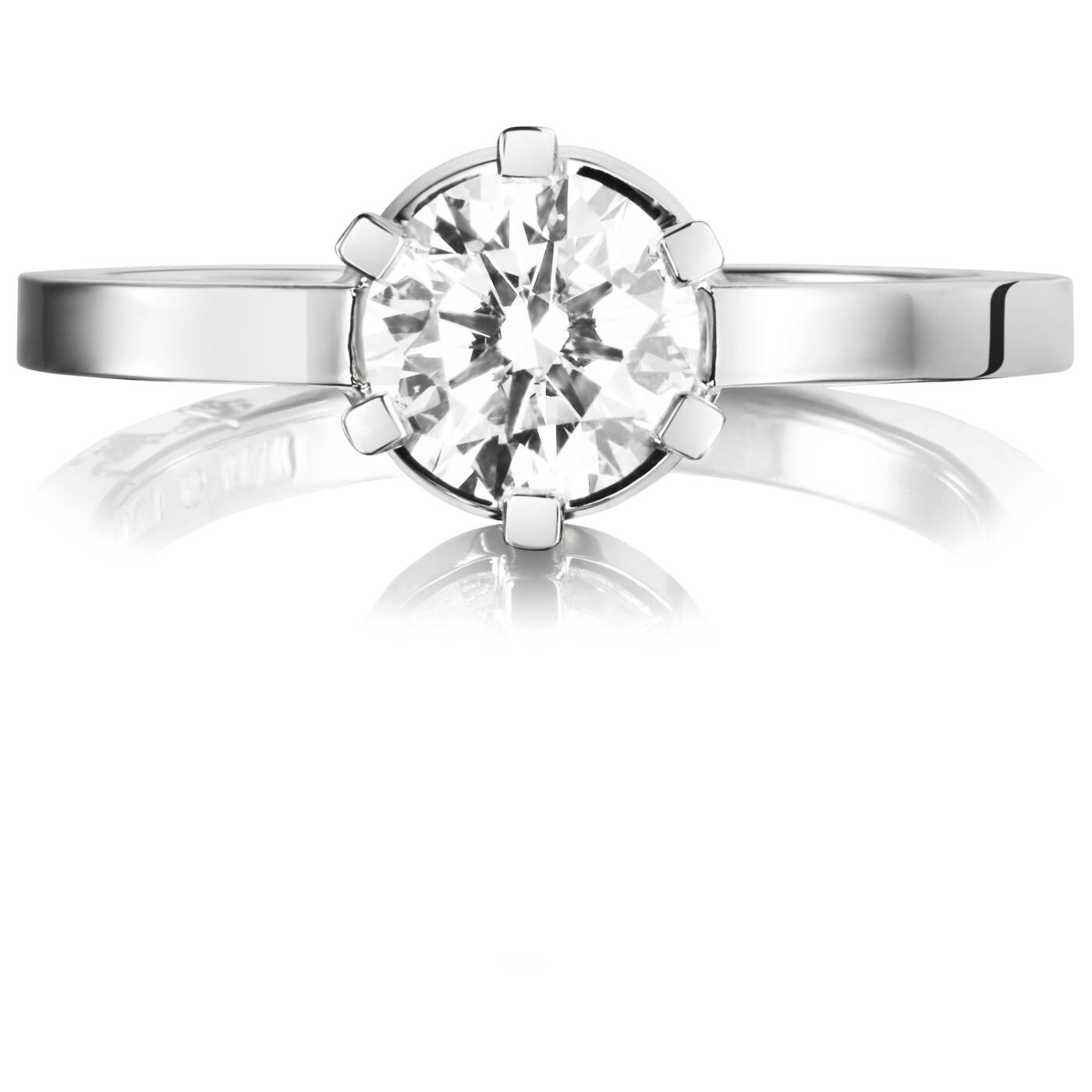 Crown Wedding 1.0 ct diamant Ring Hvidguld