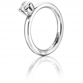 Love Bead Wedding 0.30 ct diamant Ring Hvidguld