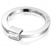 Deco Wedding Ring Hvidguld