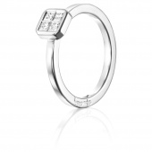 4 Love 0.20 ct diamant Ring Hvidguld