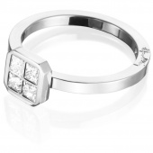 4 Love 0.40 ct diamant Ring Hvidguld