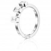 Baguette Wedding 0.30 ct diamant Ring Hvidguld
