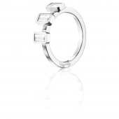 Baguette Wedding 0.60 ct diamant Ring Hvidguld