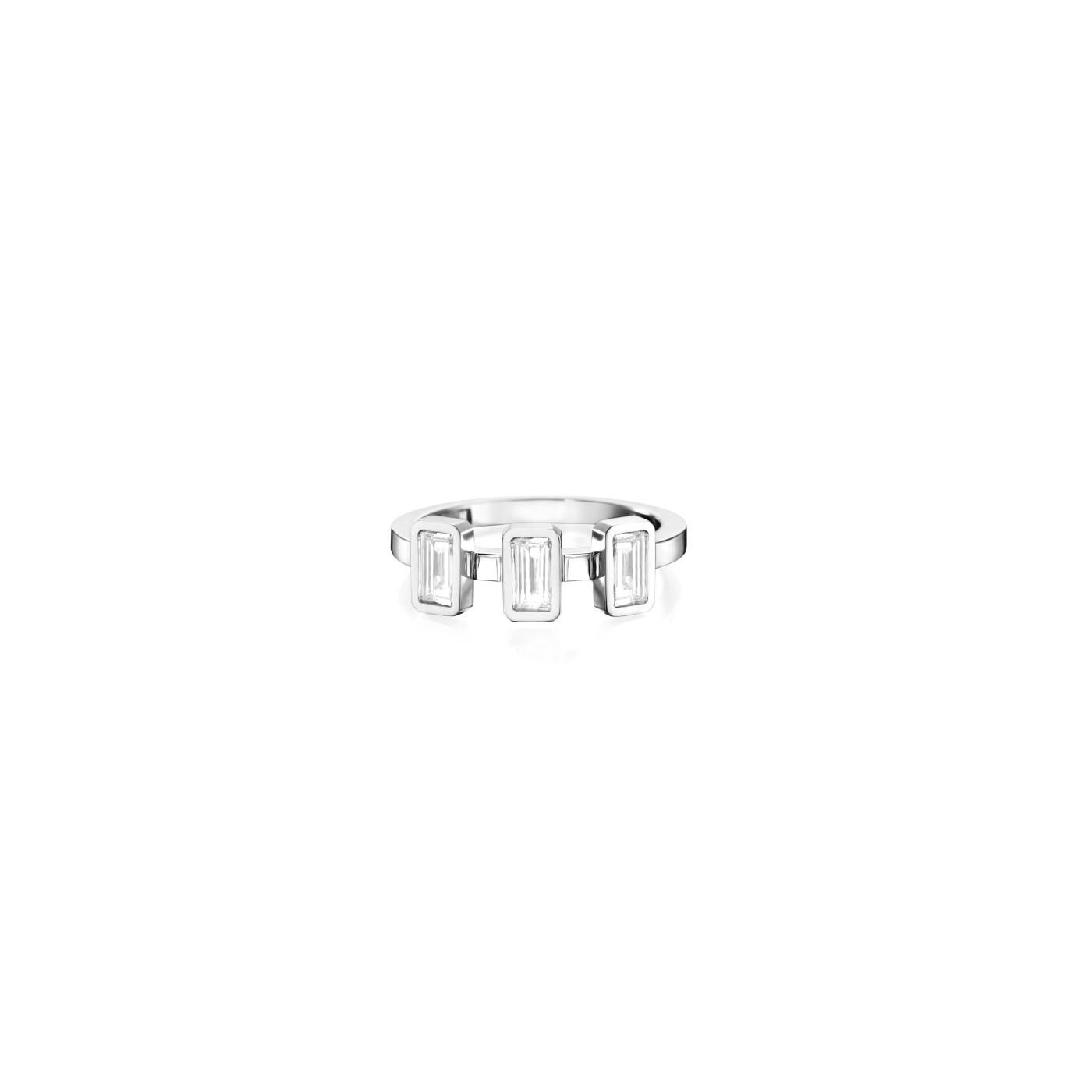Baguette Wedding 0.60 ct diamant Ring Hvidguld