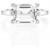 Beautiful Dreamer - Crystal Quartz Ring Hvidguld
