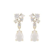 River small pendant Øreringe Guld