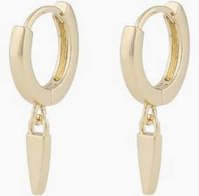 Aero ring pendant Earring Gold