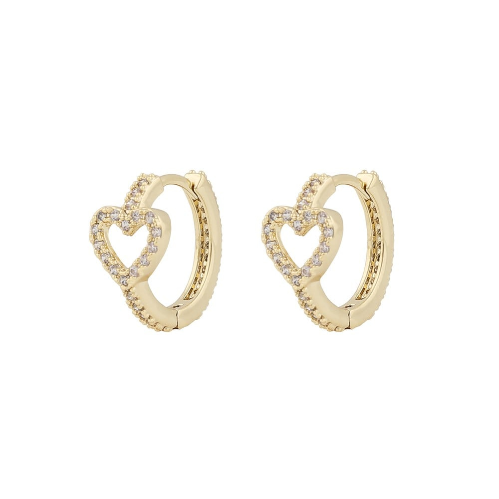 Nisi heart ring Earring Gold
