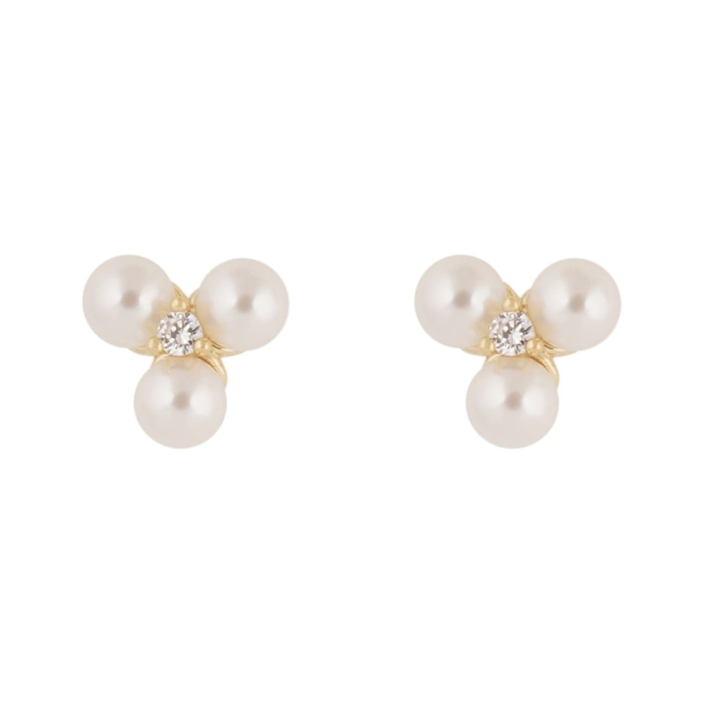 Eira tripple pearl ear Gold