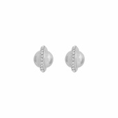 Bennet halo Earrings Silver Bennet halo Earrings Silver