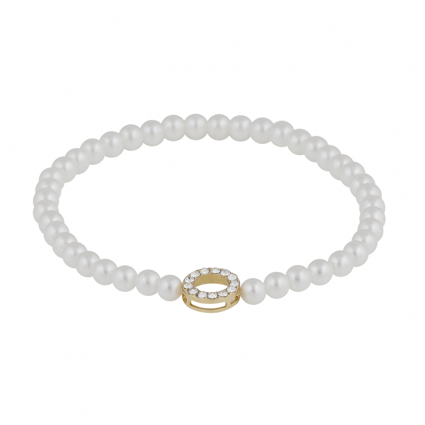 Callie elastic pearl Bracelet Gold