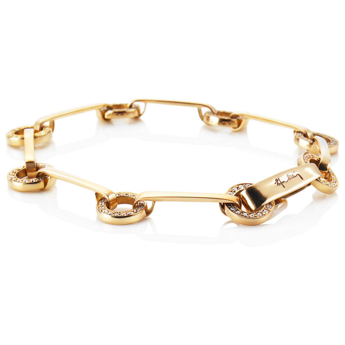Ring Chain & Stars Armbånd Guld