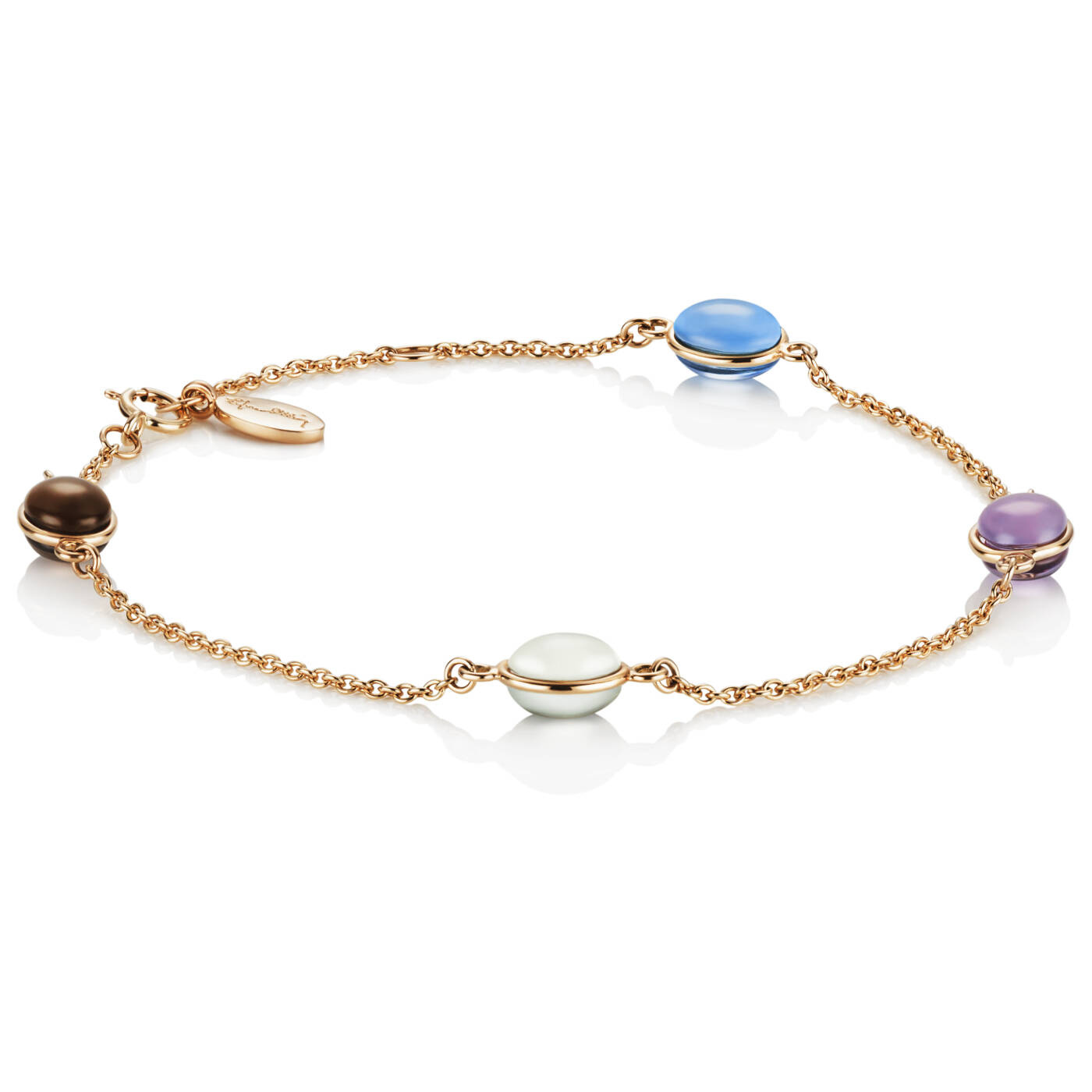 Love Beads Flow Armbånd Guld 17-19 cm