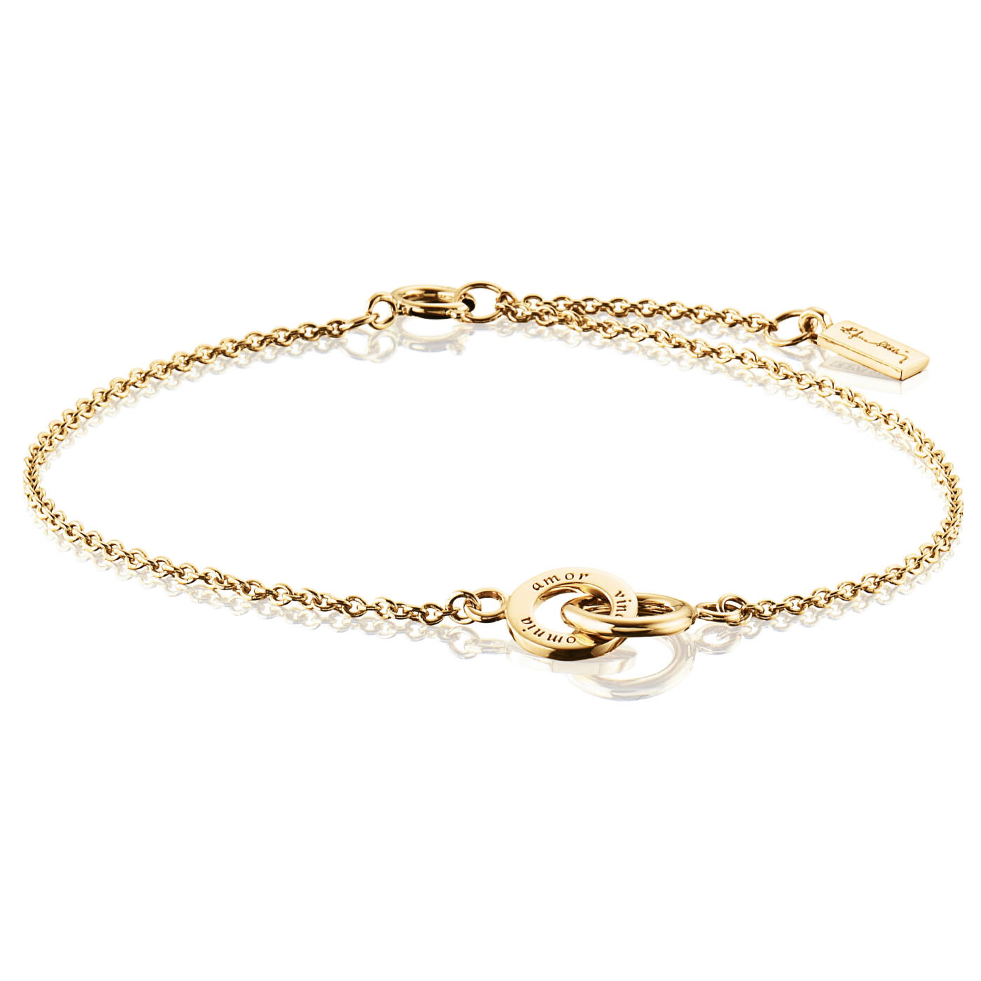 Mini Twosome Armbånd Guld 17-19 cm