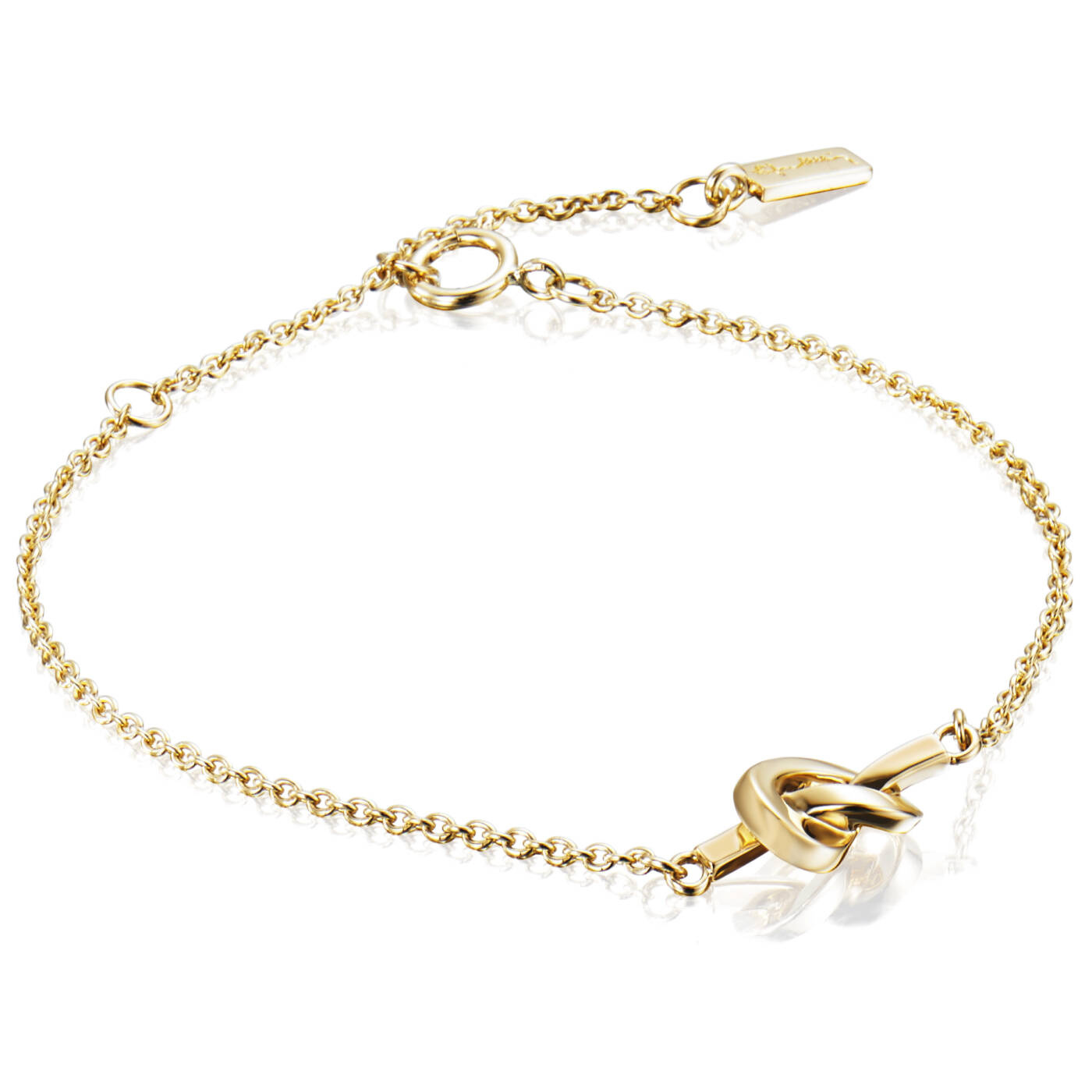 Love Knot Armbånd Guld 15-19 cm