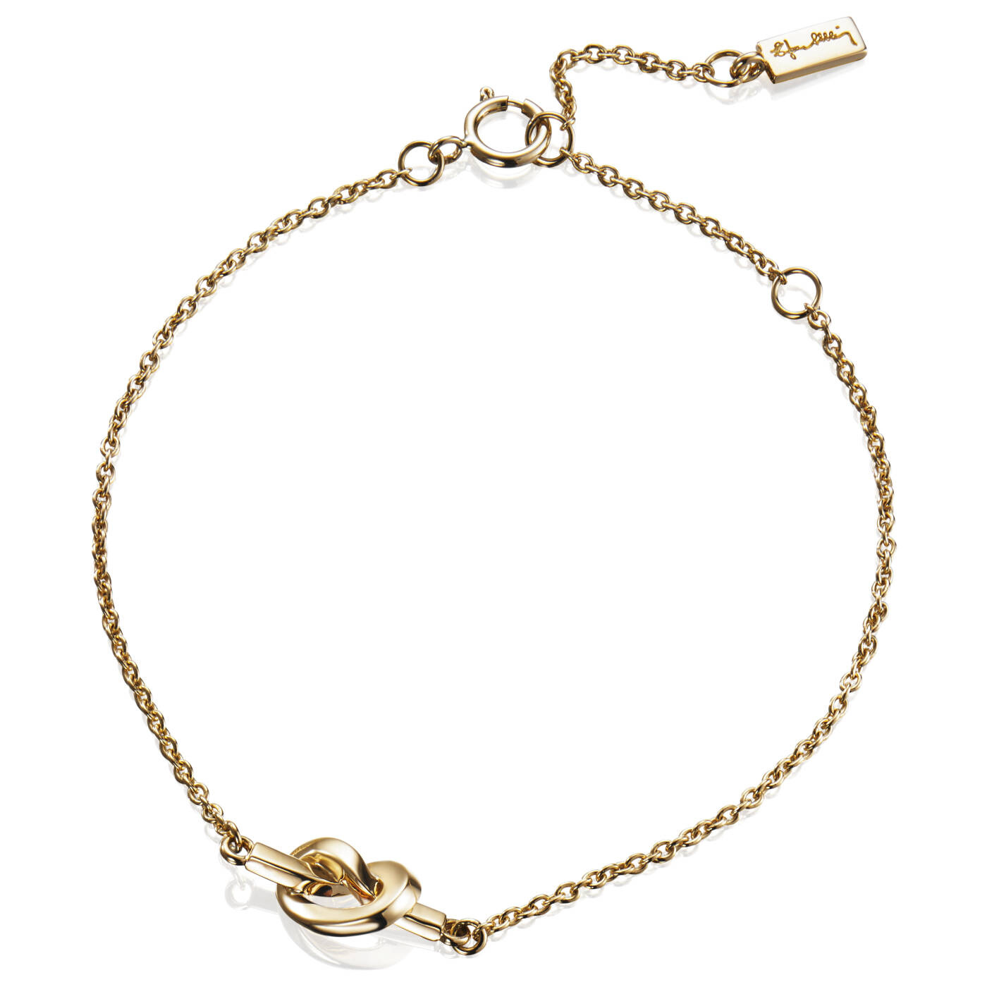 Love Knot Armbånd Guld 15-19 cm