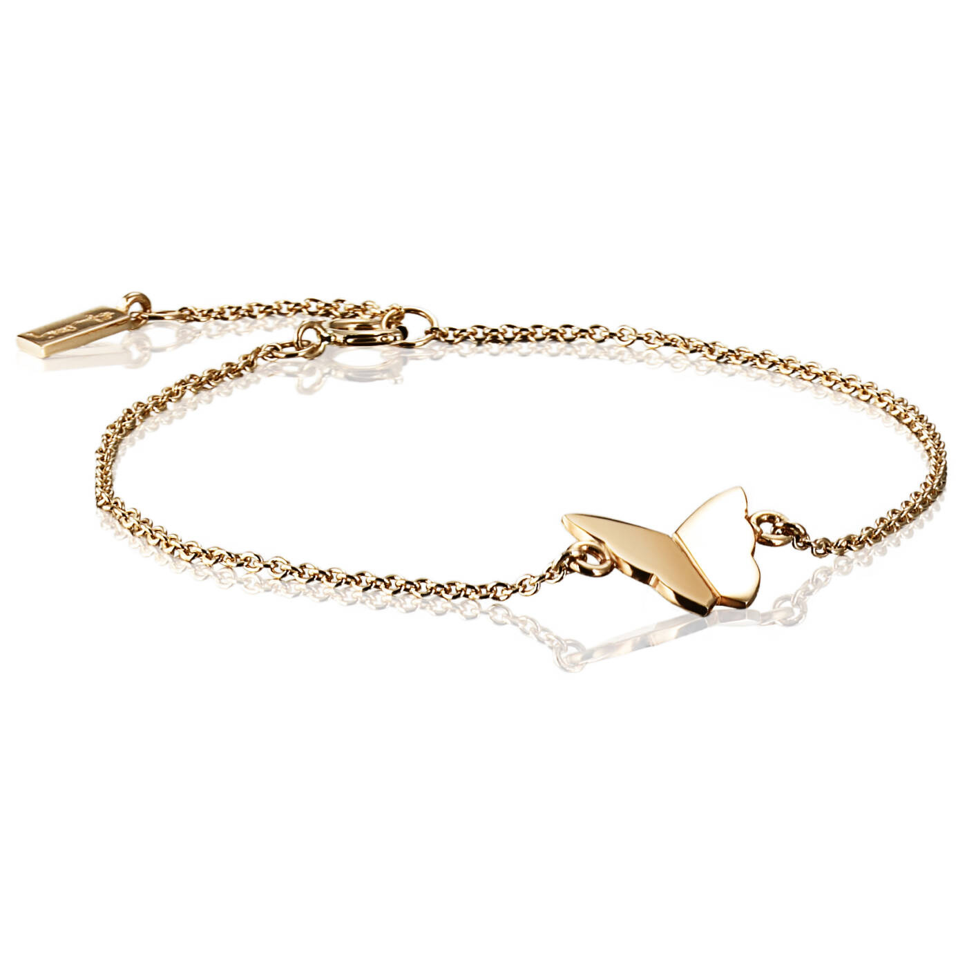 Little Miss Butterfly Armbånd Guld 15-19 cm