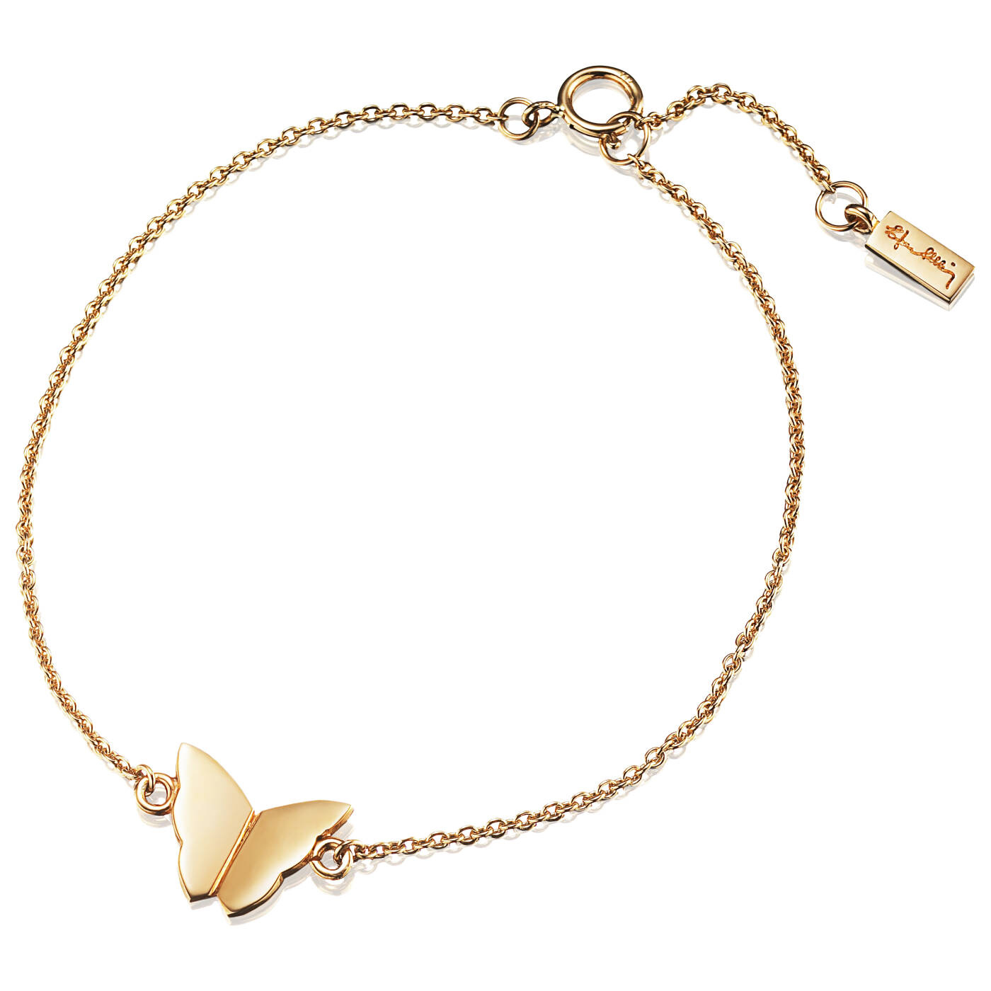 Little Miss Butterfly Armbånd Guld 15-19 cm