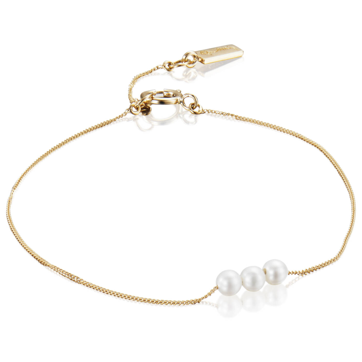 My Little Pearl Armbånd Guld 15-17 cm