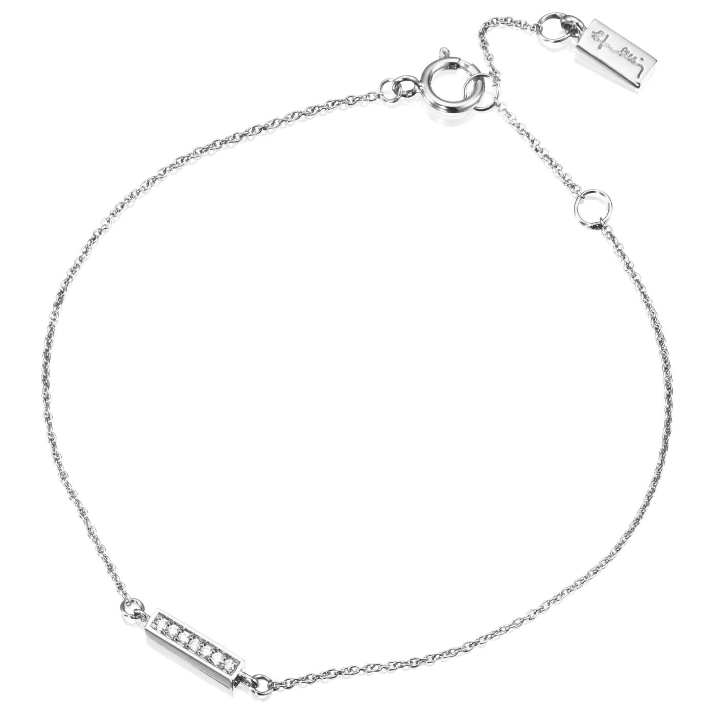 Thin StarsArmbånd Hvidguldg 16-19 cm