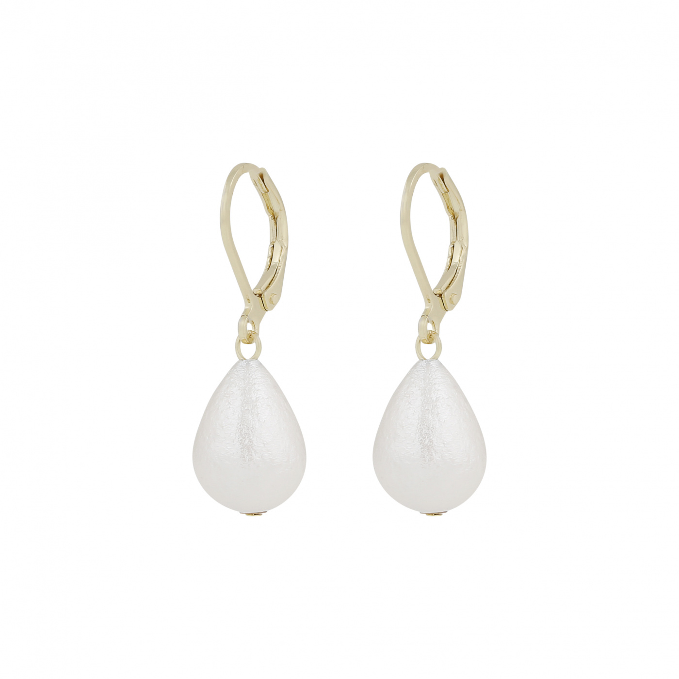 Jackie silk hook Earrings Gold