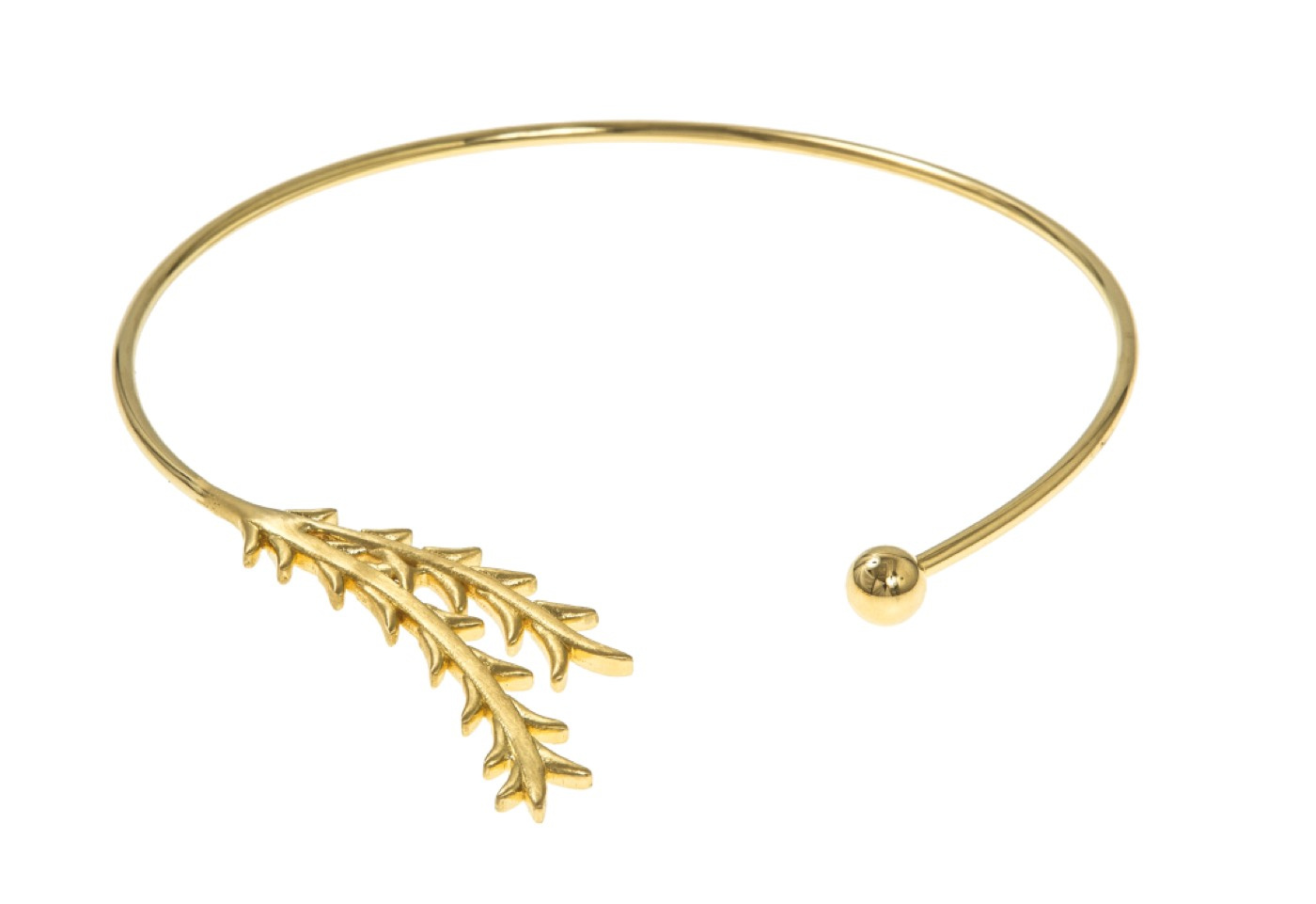 Tree twig bangle Armbånd Guld