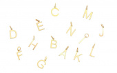 Letters bokstäver A-Z guld