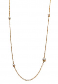 Pearl long chain Halskæde Guld 90+5 cm