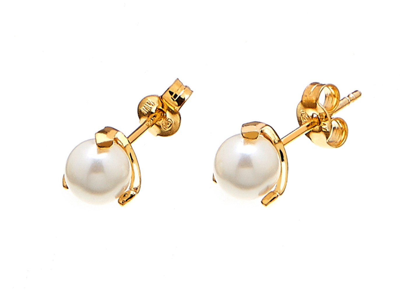 Pearl small stud Ørering Guld