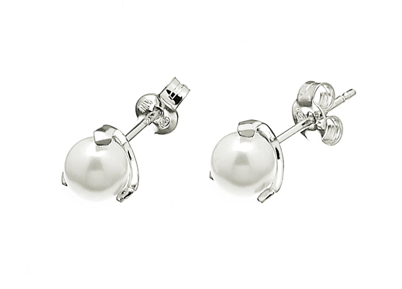 Pearl small stud Ørering Sølv