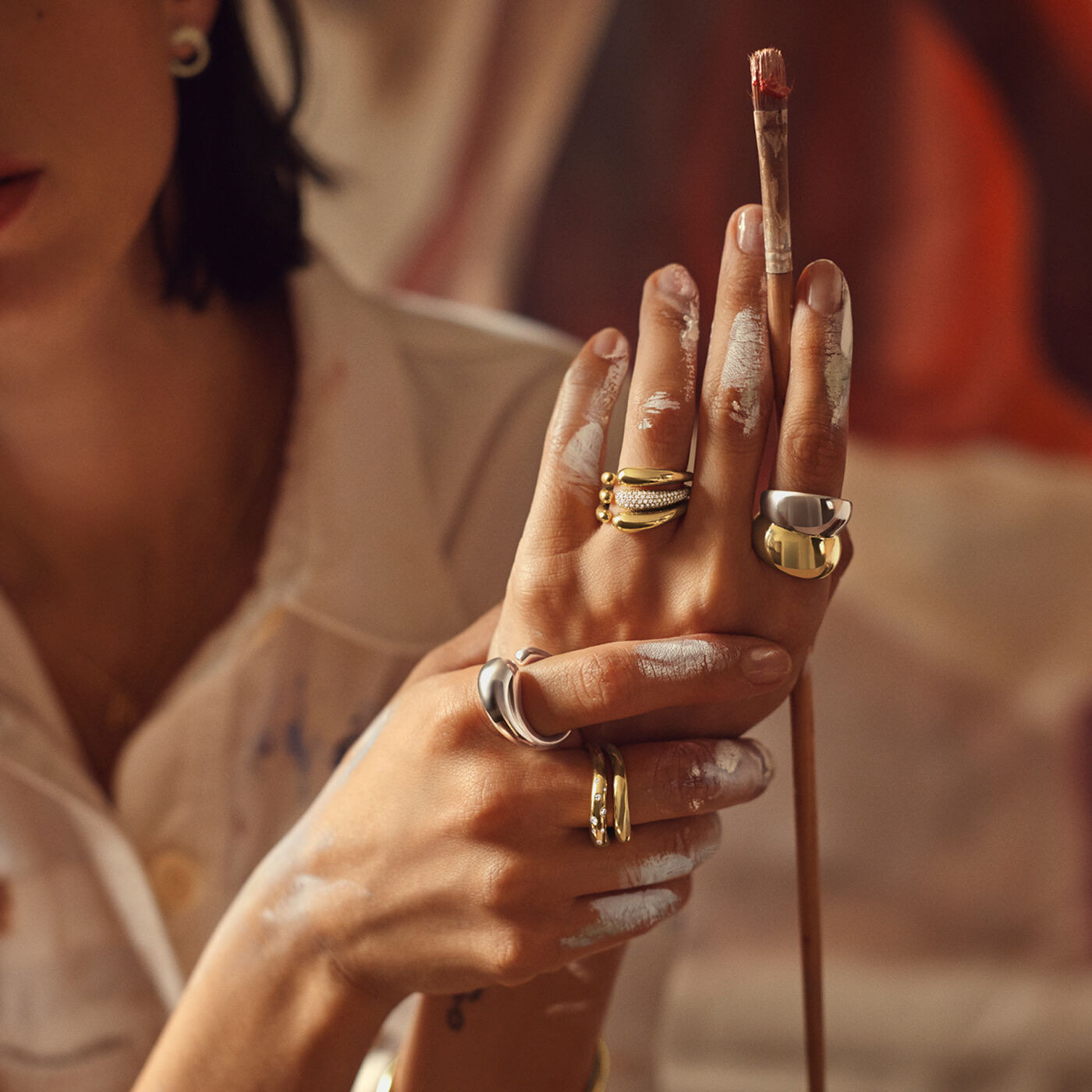 MERCY MINI Ring Diamant PAVÉ 0.53 CT Guld