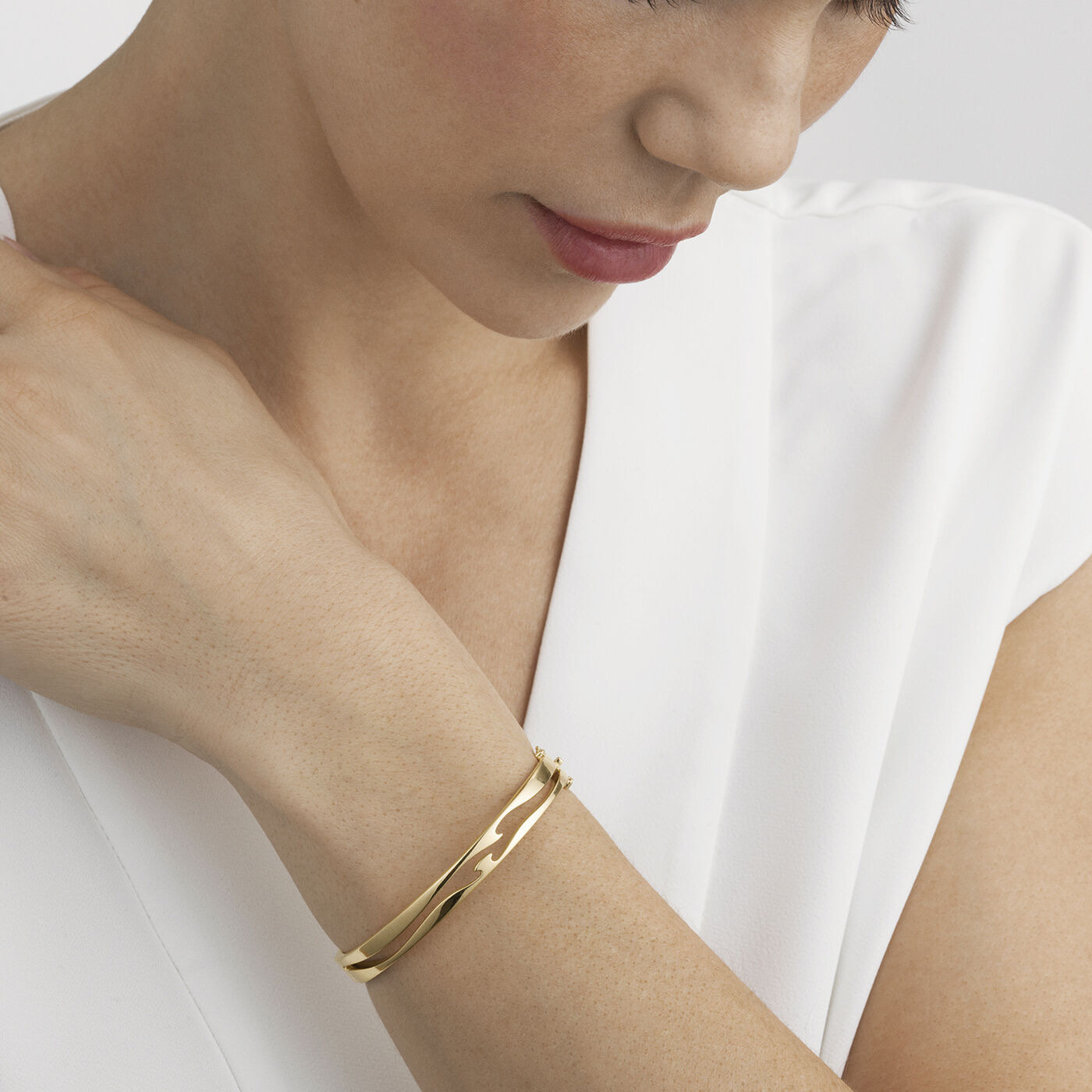 FUSION OPEN BANGLE Armbånd Guld
