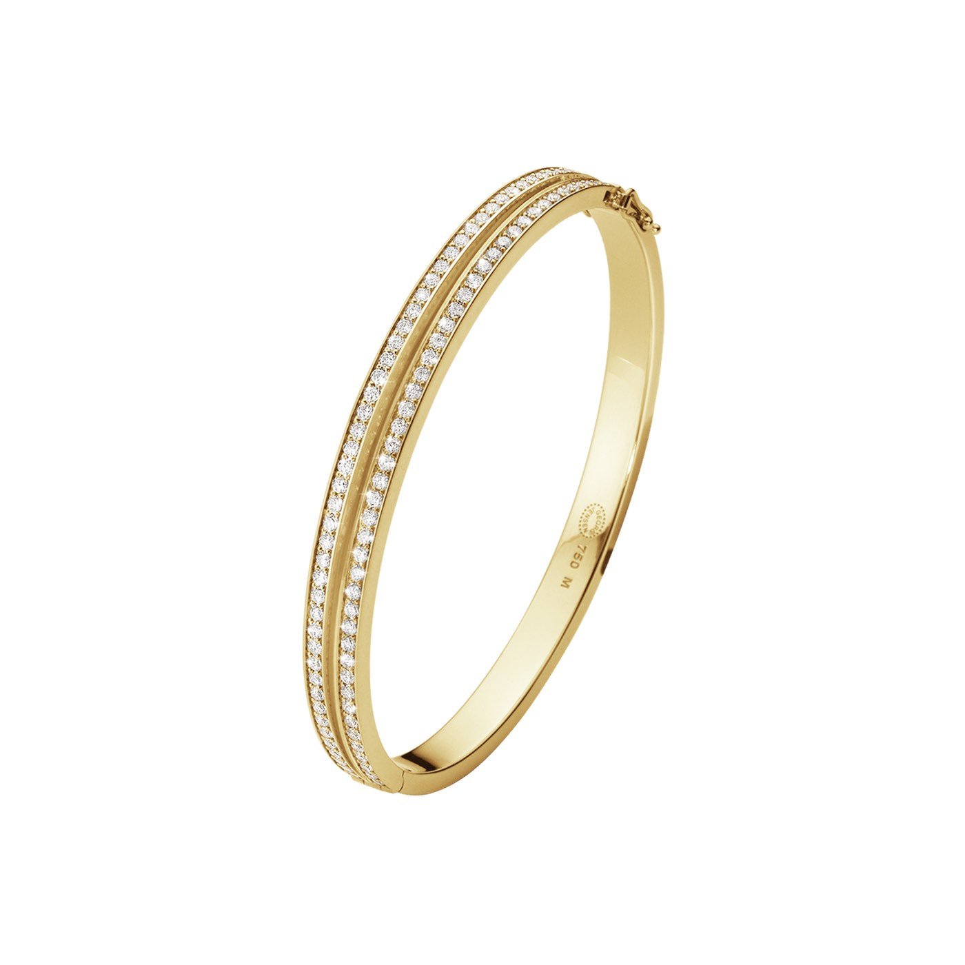 HALO BANGLE Armbånd Diamant PAVE 1.83 ct Guld