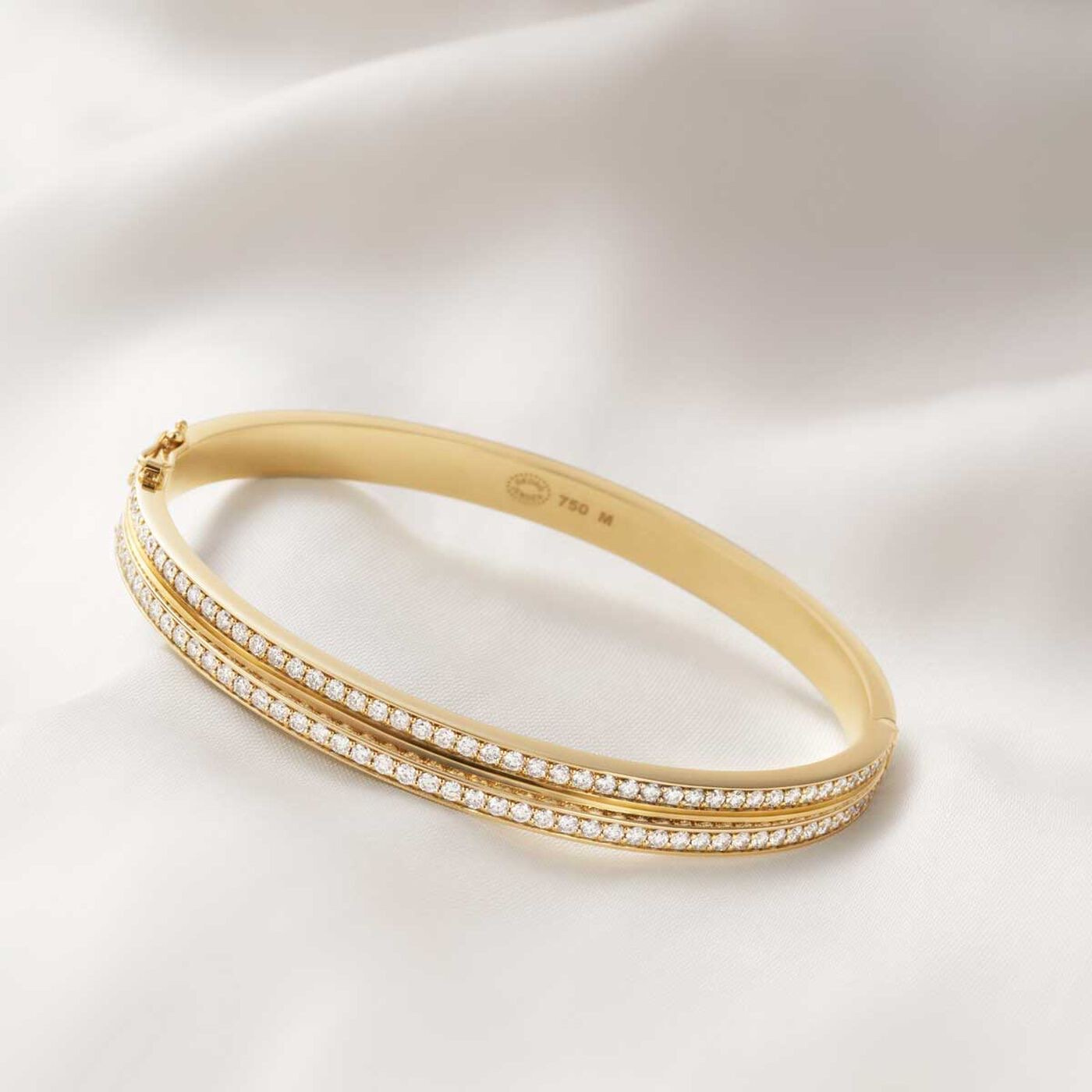 HALO BANGLE Armbånd Diamant PAVE 1.83 ct Guld